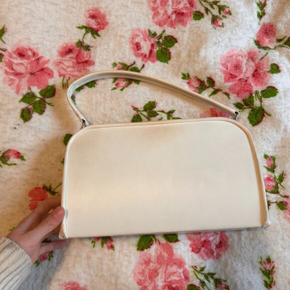 1960s QUEEN-CORE made in norwich england white leather handbag - from MAC - Picture 9 of 13